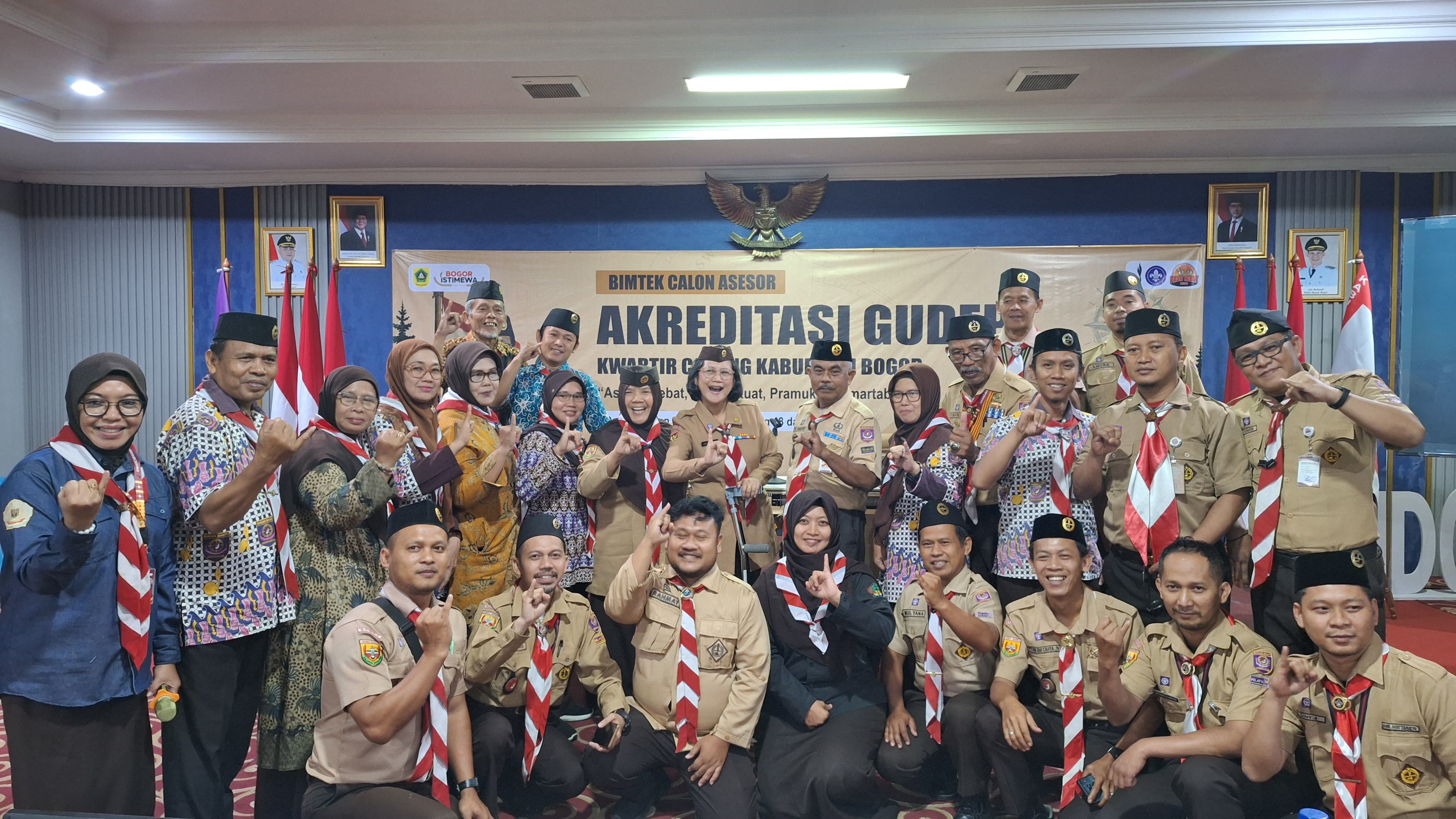 Sukseskan Program Kwarcab, Kwarran Dramaga Utus Dua Perwakilan di Bimtek Akreditasi Gudep