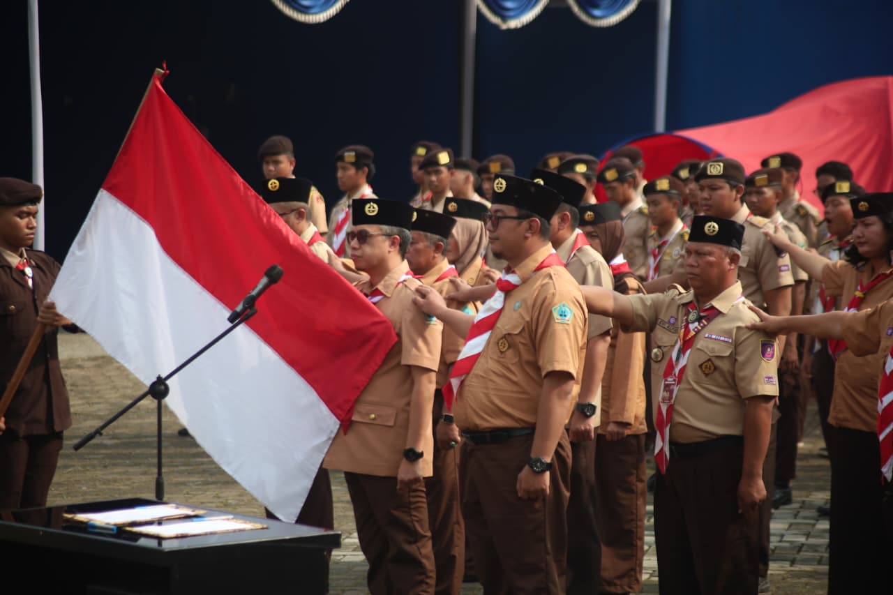 Ketua Kwarcab Kabupaten Bogor Lantik Pengurus Mabisaka Anti Narkoba pada Perkemahan Sahabat Bersinar 2026