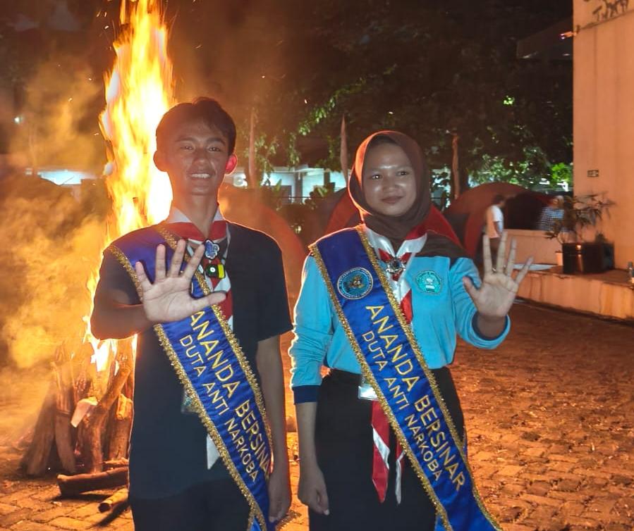 Harumkan Nama Kwaran Cibinong, Dimas Praditya Nainggolan Terpilih sebagai Duta Anti Narkoba pada Perkemahan SAHABAT 2026