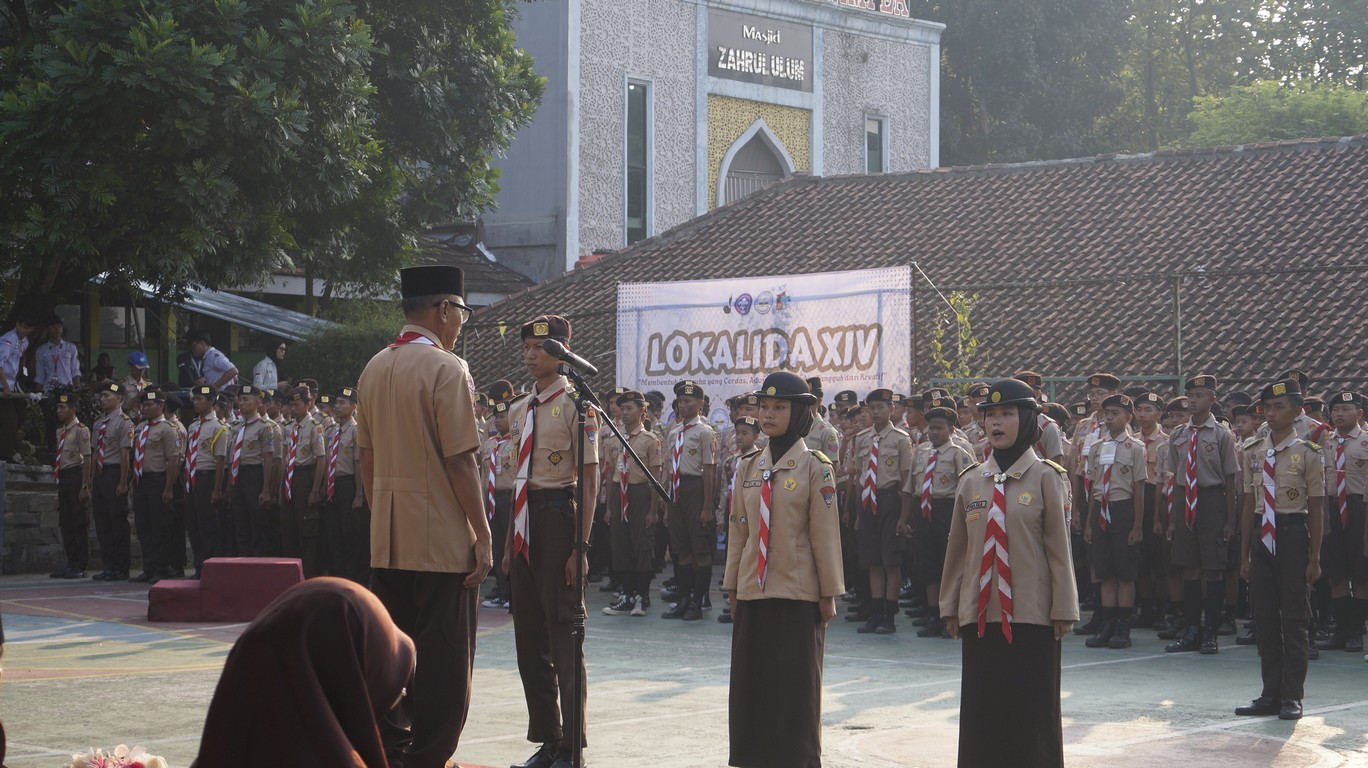Semarak LOKALIDA ke-14 SMAN 1 Ciampea : Ratusan Pramuka Penggalang dan Penegak Unjuk Gigi di Arena Perlombaan.