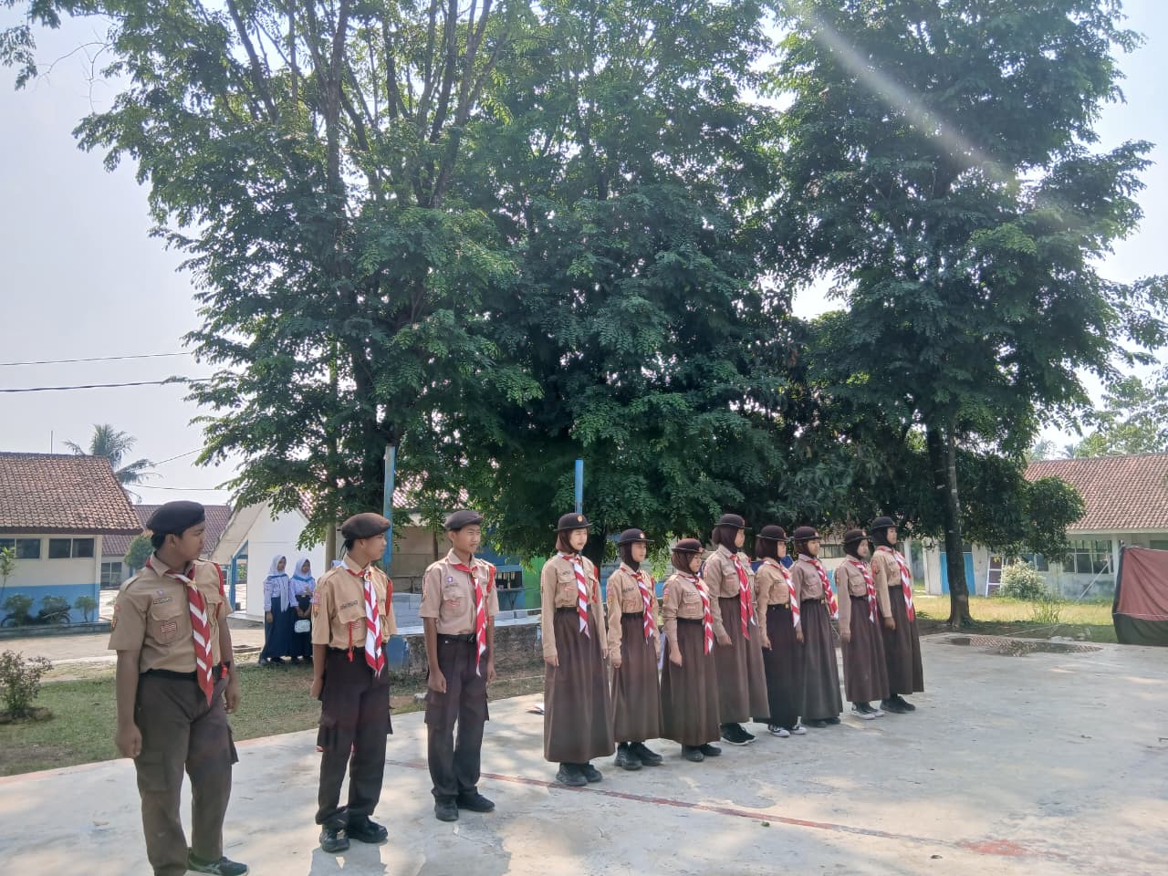 Pelantikan Terap SMP Negeri 2 Parungpanjang Hadirkan Pembinaan Kepramukaan Bersama Pengurus Kwarran