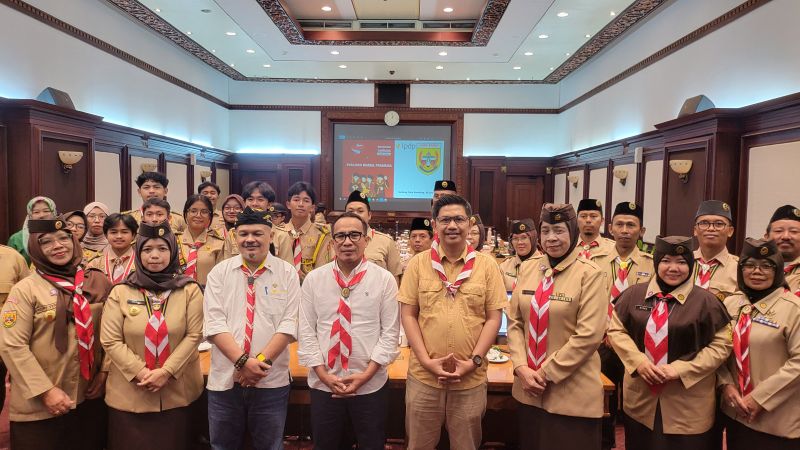Pramuka Jawa Barat Perkuat Langkah Menuju Beasiswa Garuda LPDP 2026, Semangat 'Man Jadda Wajada' Menggema di Gedung Sate