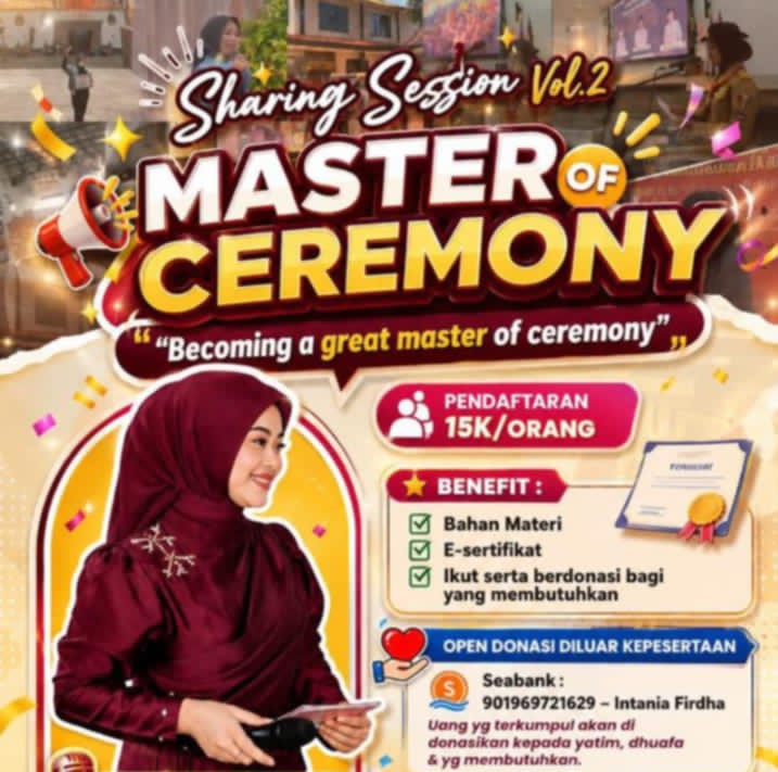 SHARING SESSION VOL.2 MASTER OF CEREMONY