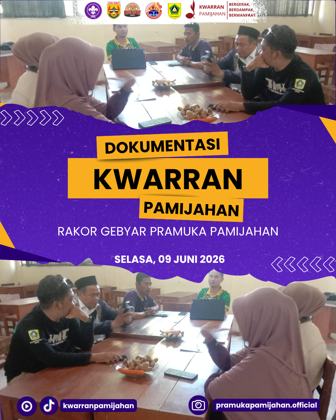 ⚜️🔥 Mantapkan Persiapan Gebyar Pramuka Pamijahan 2026! Kwarran Pamijahan Gelar Rapat Koordinasi Besar
