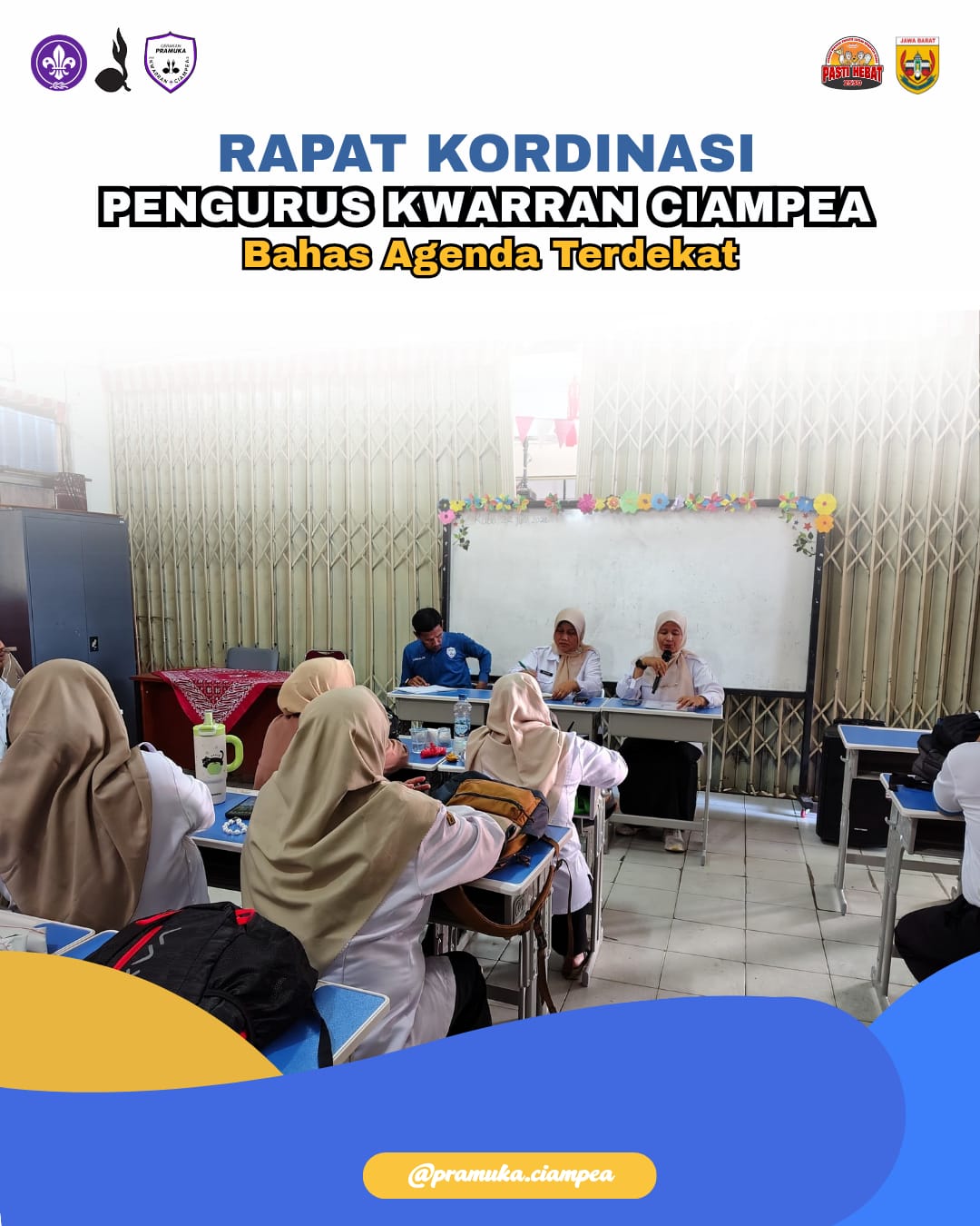 Perkuat Tata Kelola Administrasi dan Pembinaan, Kwarran Ciampea Bahas Sosialisasi Gudep, LT-II, Hingga Jambore