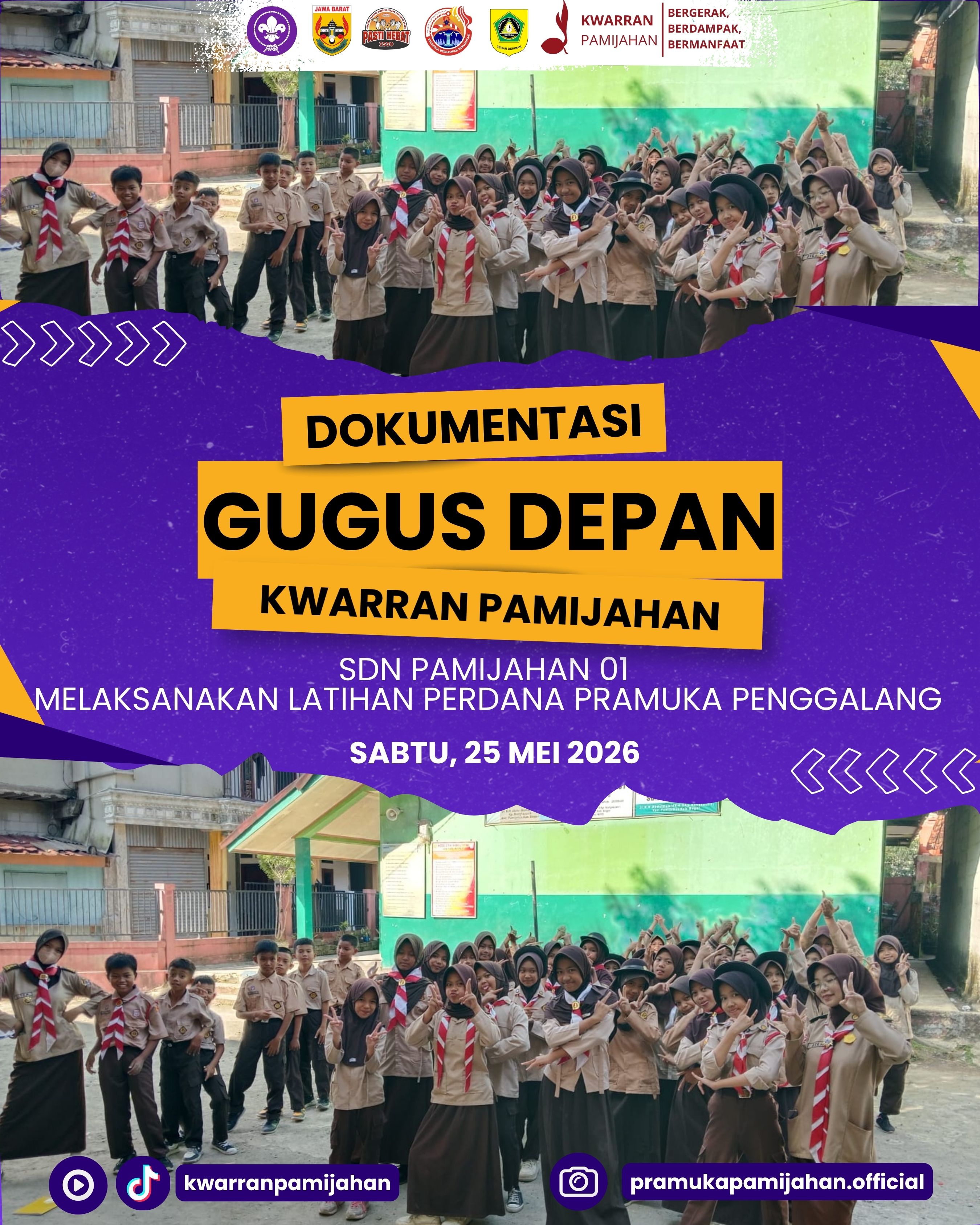 ⚜️🤝 Awali Semangat Baru! Pramuka SDN Pamijahan 01 Gelar Latihan Perdana dengan Pembentukan Regu dan Sosialisasi KTA