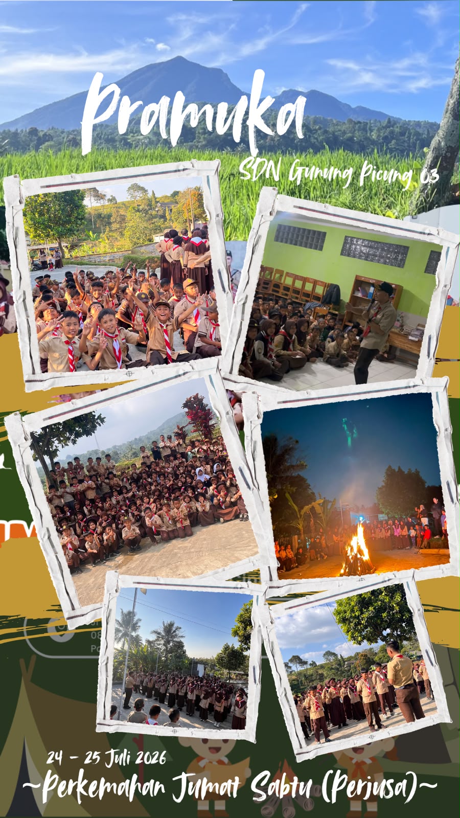 🏕️⚜️ Perkuat Karakter dan Kemandirian! Pramuka SDN Gunung Picung 03 Sukses Gelar Perkemahan Jumat–Sabtu (PERJUSA)