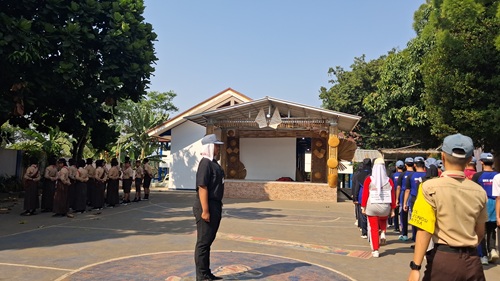 Kwarran Cileungsi Siapkan Petugas Pengibar Bendera Upacara Hari Pramuka Ke-65