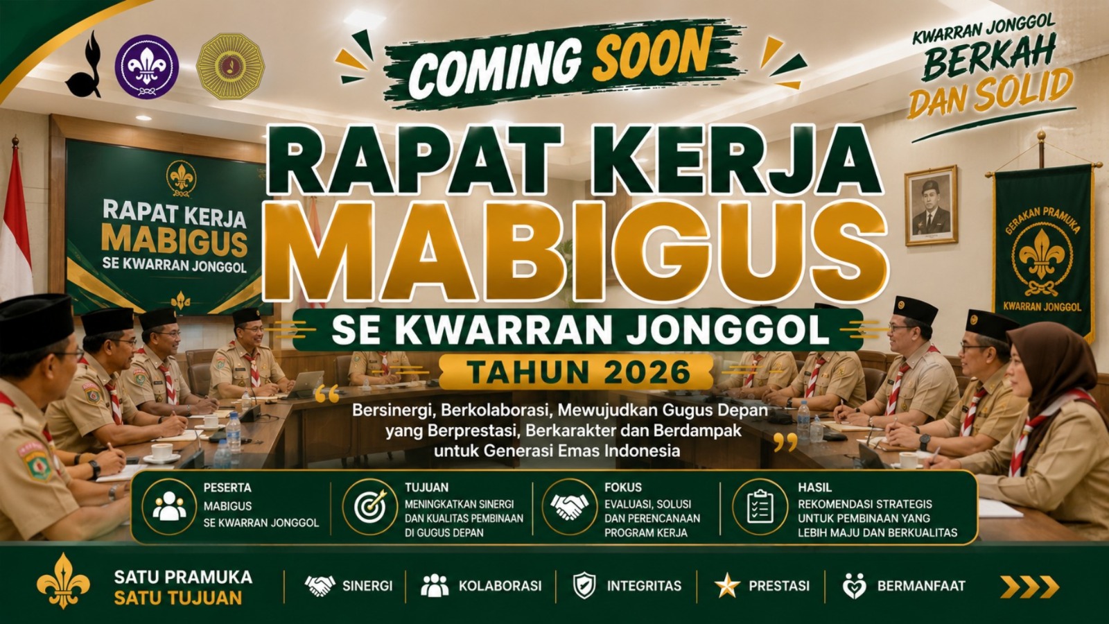 Kwarran Jonggol Lakukan Audiensi dan Survei Lokasi Rapat Kerja Mabigus Tahun 2026 di Aula MAN 3 Bogor