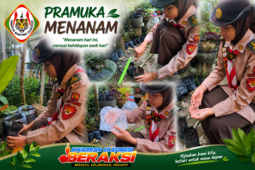 Pramuka Cileungsi Bergerak Laksanakan Projek "Pramuka Menanam"