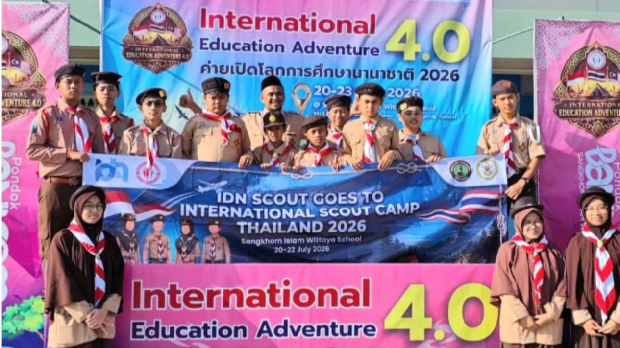 Kwarran Jonggol Berikan Rekomendasi dan Dukungan kepada Pramuka Penggalang IDN Boarding School Mengikuti Scout Camp 2026 di Thailand