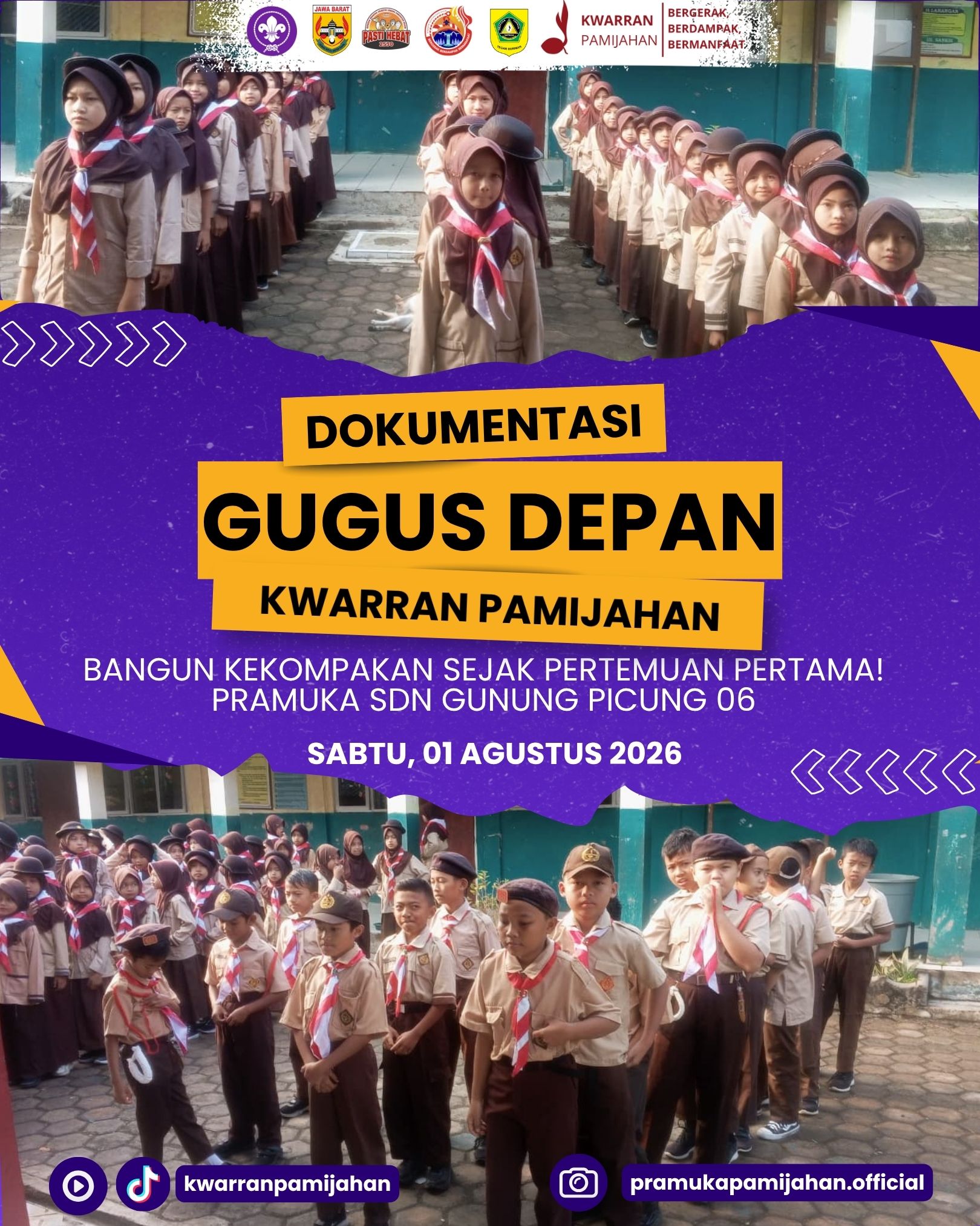 ⚜️🤝 Bangun Kekompakan Sejak Pertemuan Pertama! Pramuka SDN Gunung Picung 06 Gelar Latihan Rutin Perdana