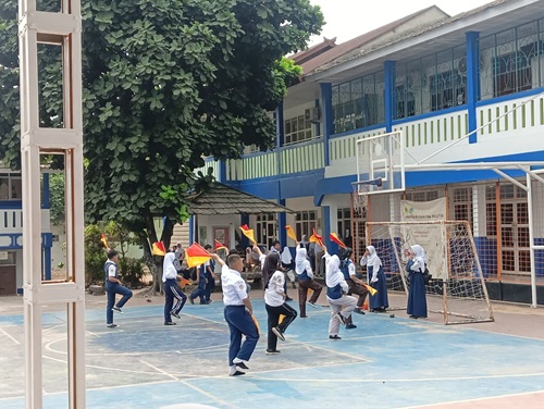 Antusias Pramuka SMPN 1 Cileungsi Lakukan Persiapan Ikuti Lomba di Kwarran Cileungsi