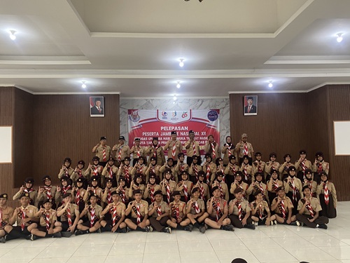 Puluhan Pramuka Cileungsi Bersiap Ikuti Tapakan Pramuka Garuda Kwarcab Bogor