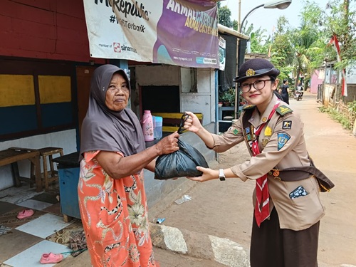 Semangat Pramuka Ambalan Teritorial Kwarran Cileungsi Ikuti RTL Pasca Garuda