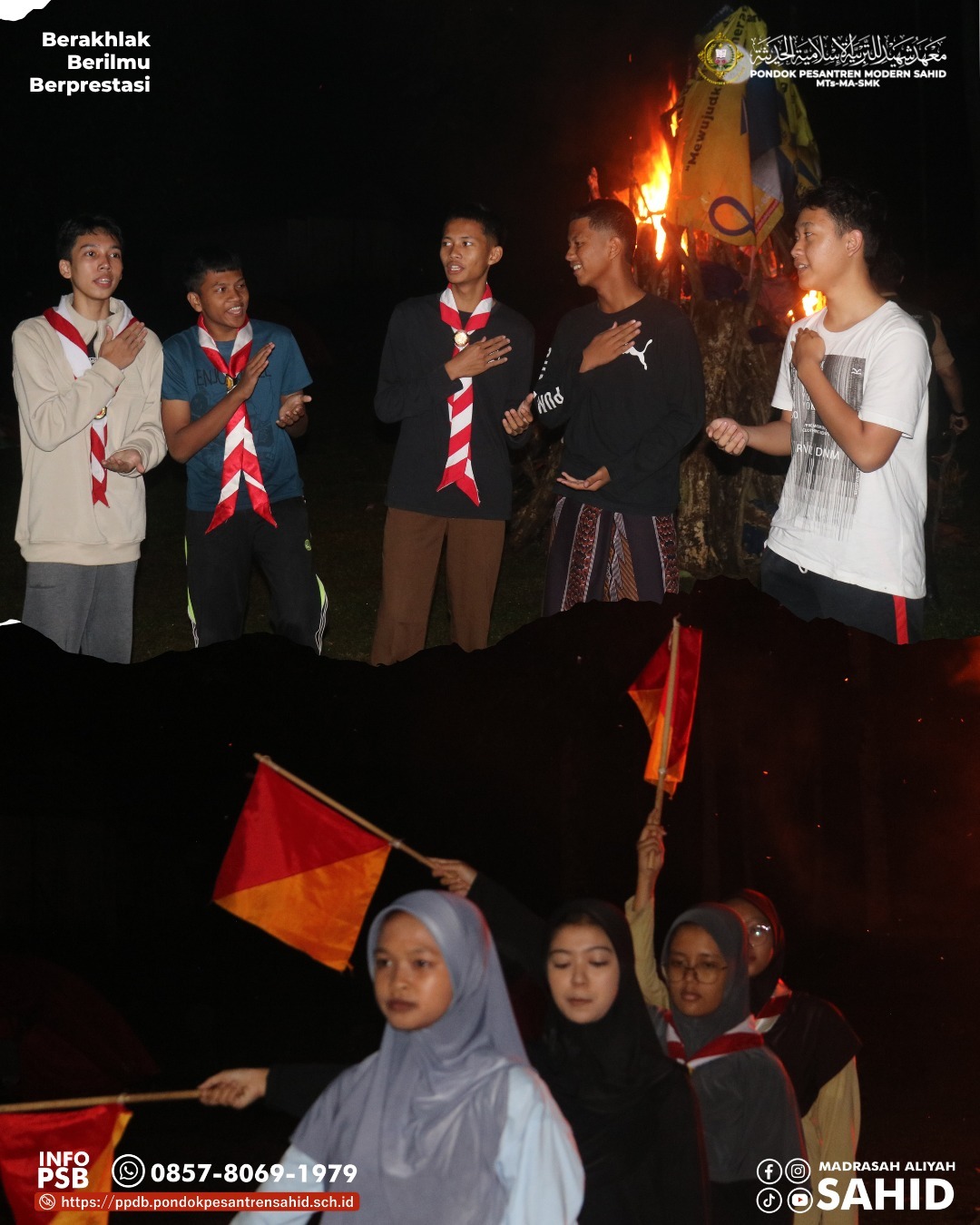 ⚜️🔥 Semangat Persaudaraan Menggelora! Pramuka MA Sahid Laksanakan Materi Api Unggun dalam Rangkaian Penerimaan Tamu Ambalan