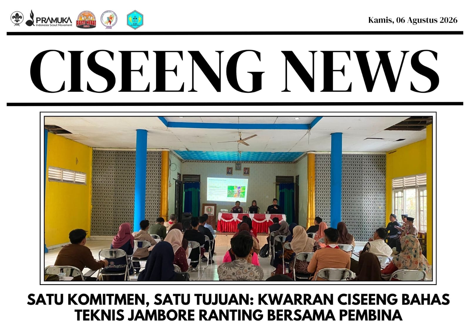 Satu Komitmen, Satu Tujuan: Kwarran Ciseeng Bahas Teknis Jambore Ranting Bersama Pembina