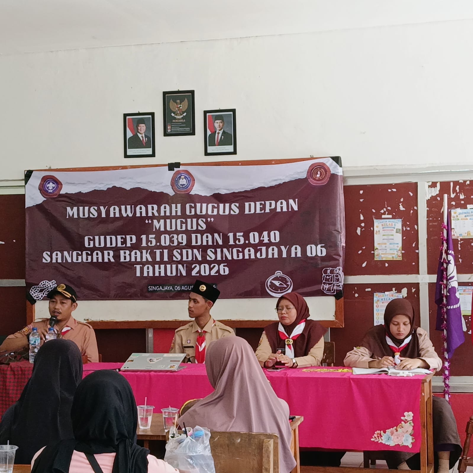 Ketua Kwarran Jonggol Monitoring Pelaksanaan Musyawarah Gugusdepan SDN Singajaya 06