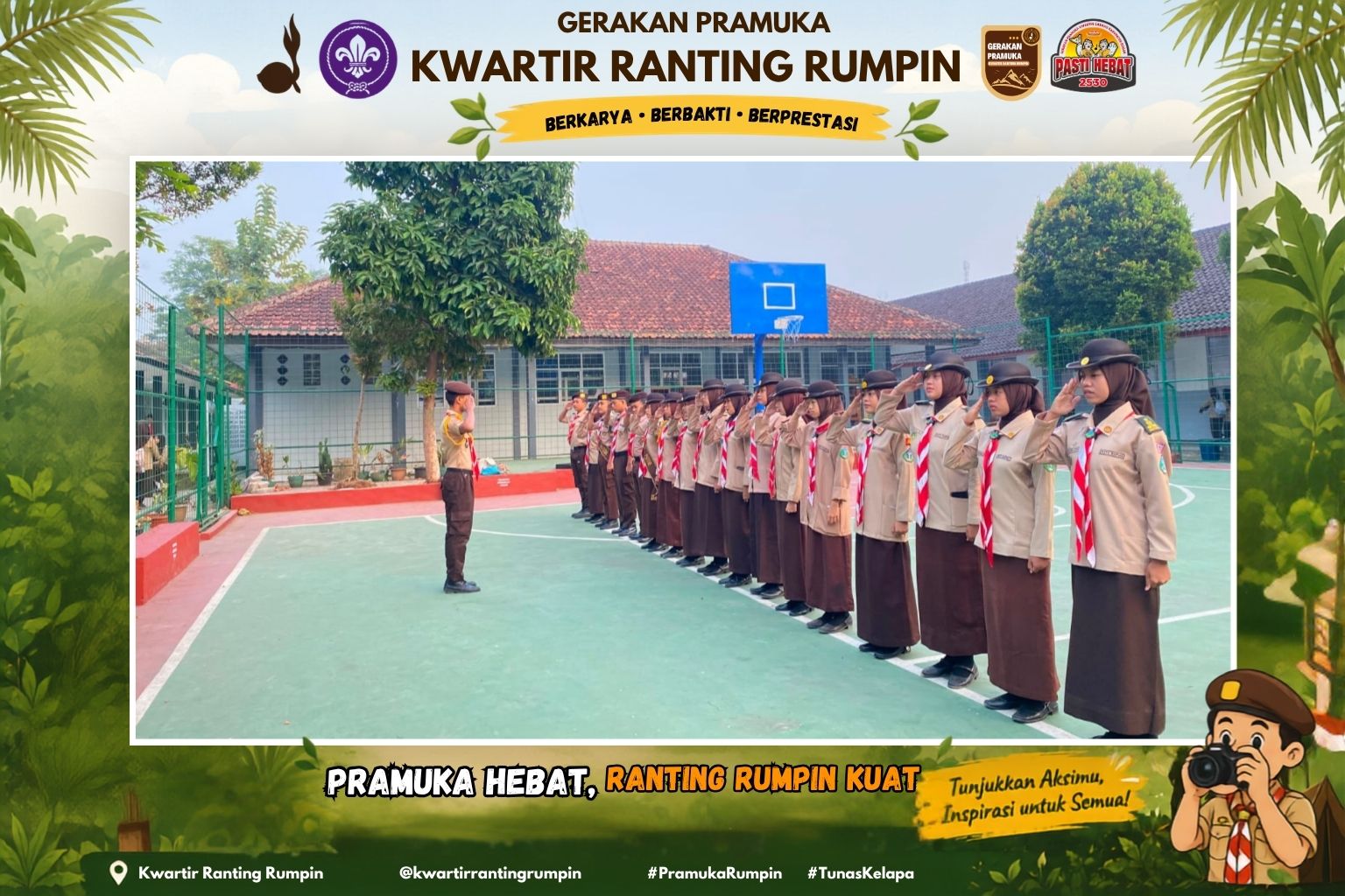 Apel Pagi Pramuka SMAN 1 Rumpin: Menanamkan Disiplin, Jiwa Kepemimpinan, dan Semangat Kebersamaan Sejak Matahari Terbit