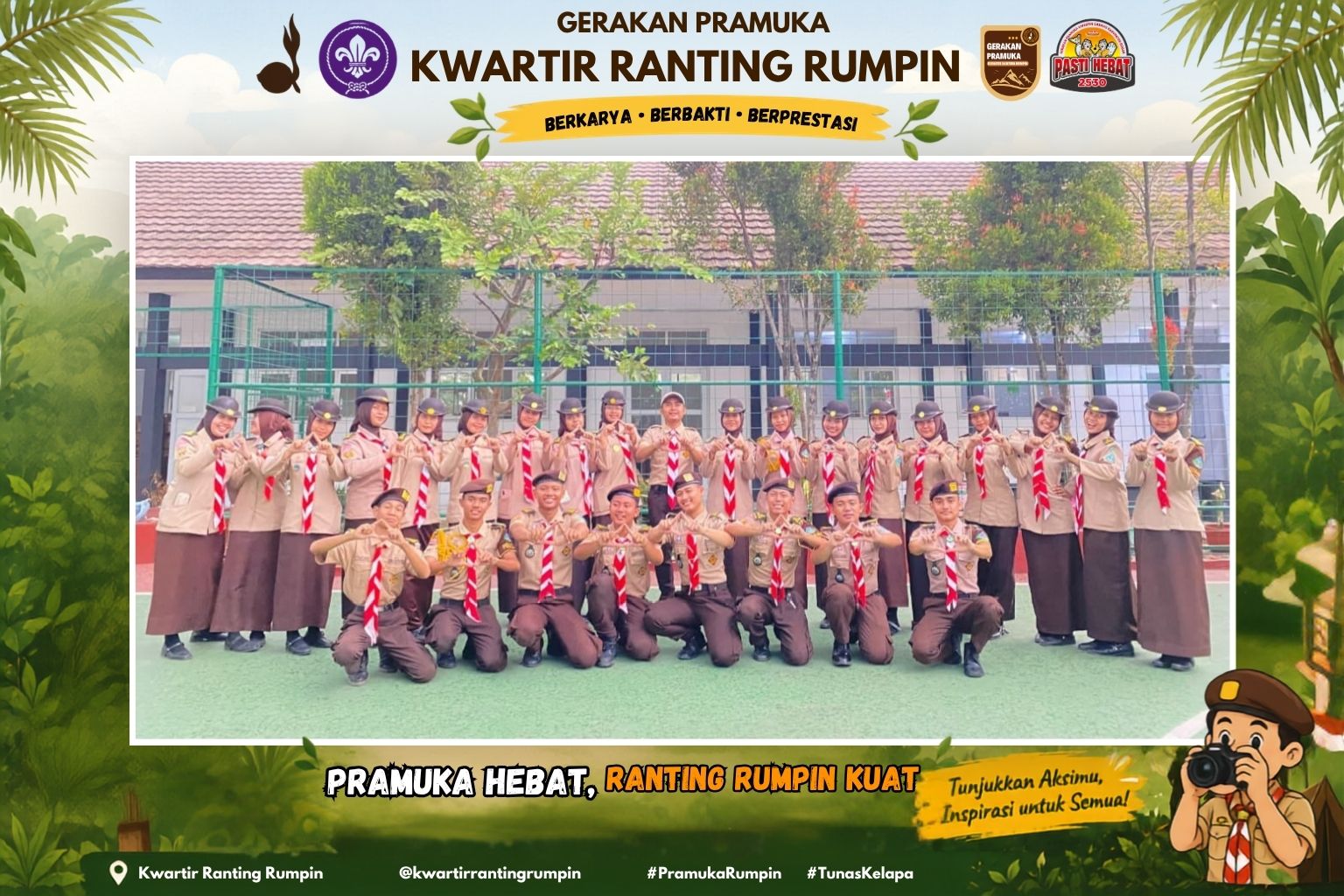 Tonggak Pengabdian Sang Penegak: Pengukuhan Bantara SMAN 1 Rumpin Berlangsung Khidmat, Disaksikan Orang Tua dan Keluarga Besar Pramuka
