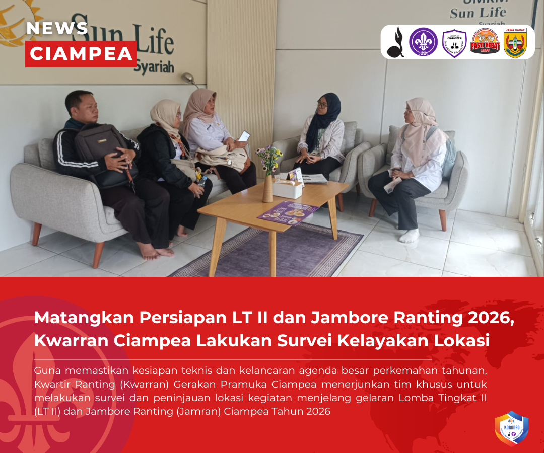 Matangkan Persiapan LT II dan Jambore Ranting 2026, Kwarran Ciampea Lakukan Survei Kelayakan Lokasi