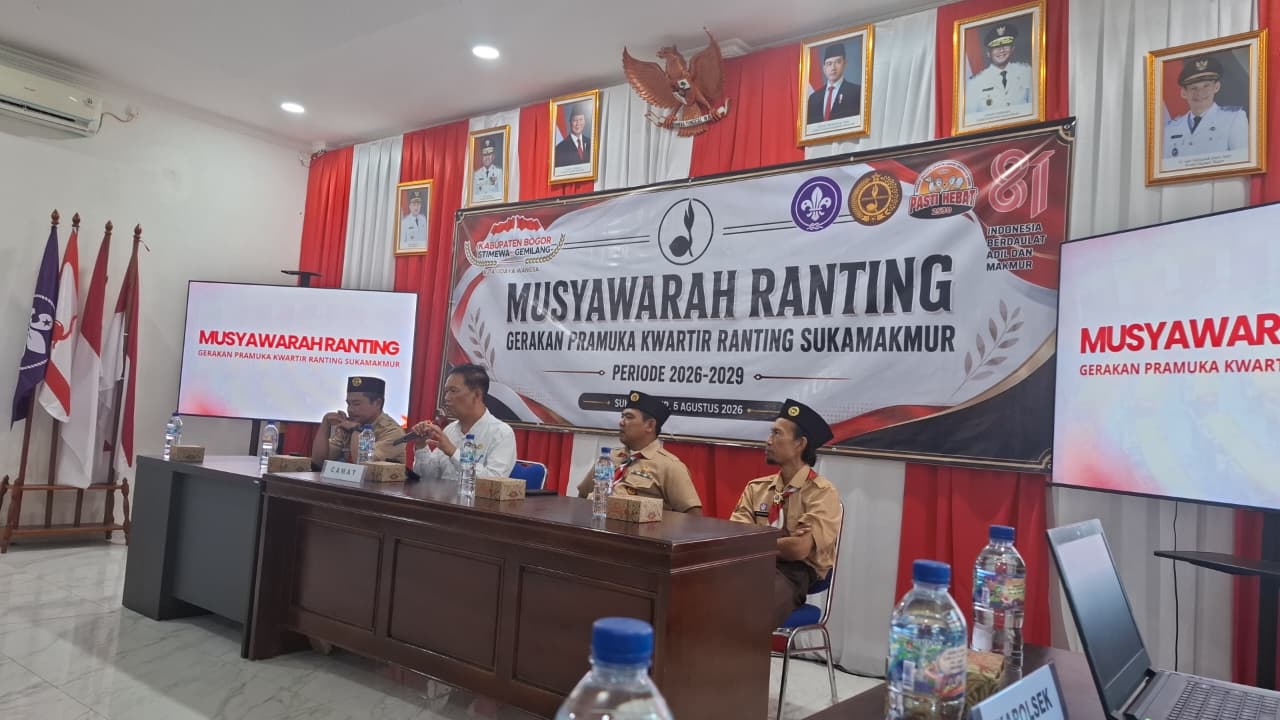 Musyawarah Ranting Kwarran Sukamakmur 2026 Berlangsung Demokratis, Perkuat Komitmen Pembinaan Kepramukaan