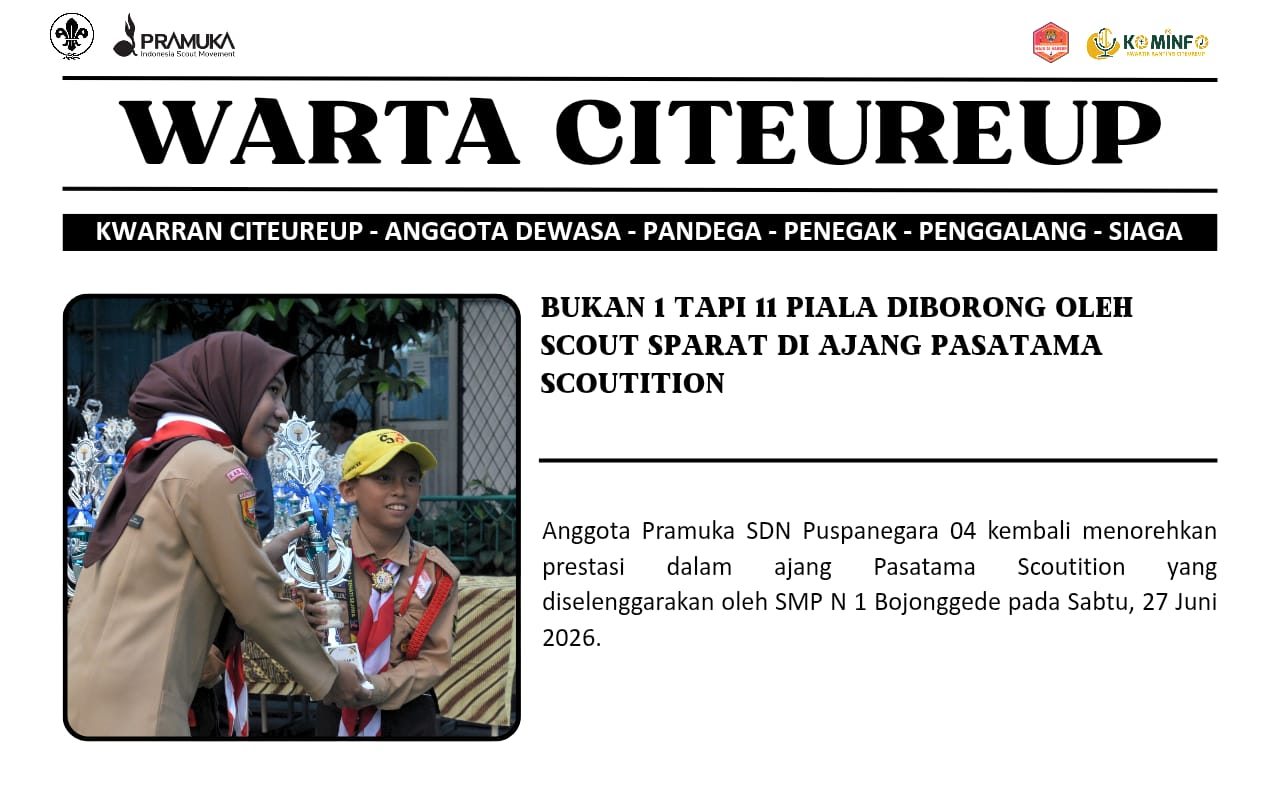 Bukan 1 tapi 11 Piala diborong oleh SCOUT SPARAT di Ajang Pasatama Scoutition