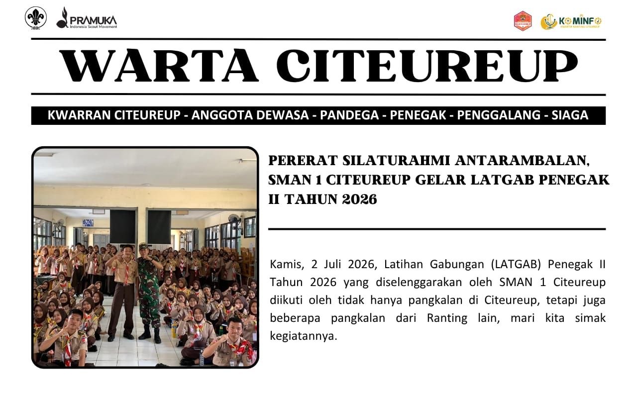 Pererat Silaturahmi Antarambalan, SMAN 1 Citeureup Gelar LATGAB Penegak II Tahun 2026