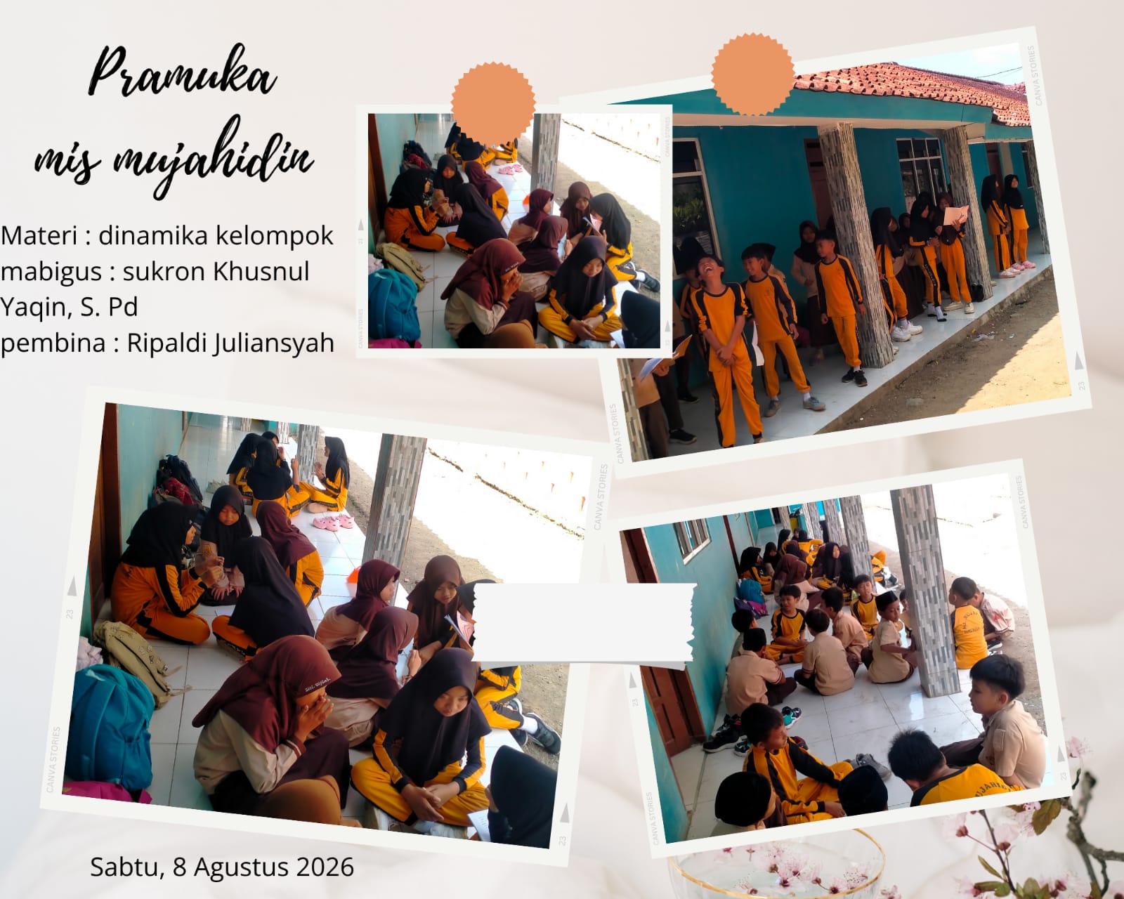 ⚜️🤝 Pramuka MI Mujahidin Bangun Kekompakan melalui Materi Dinamika Kelompok