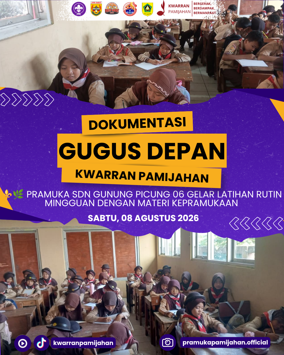 ⚜️🌿 Pramuka SDN Gunung Picung 06 Gelar Latihan Rutin Mingguan dengan Materi Kepramukaan