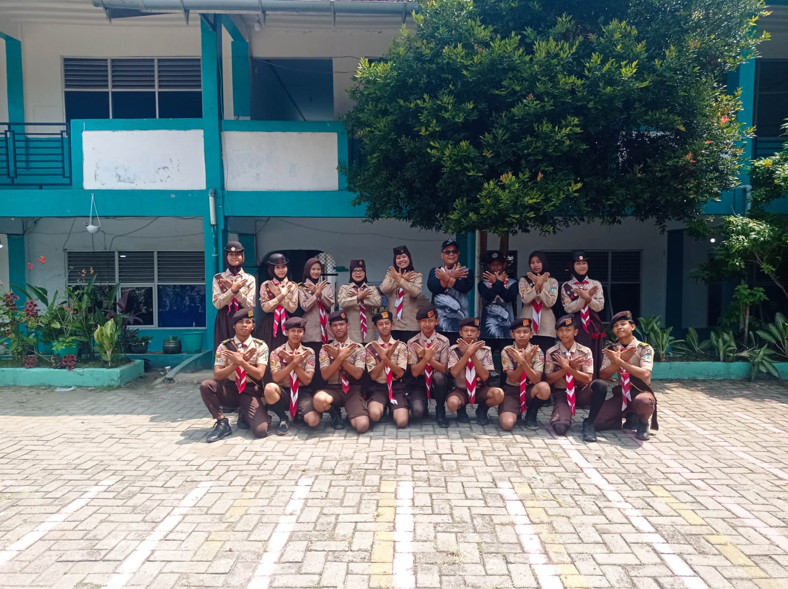 Monitoring Pramuka Garuda Kwarran Tenjolaya Digelar di SMK Putra Pelita