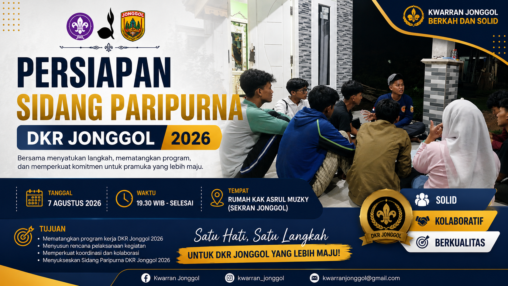 Kwarran Jonggol  Berikan Pendampingan kepada DKR Jonggol Finalisasi Persiapan Sidang Paripurna Ranting Tahun 2026