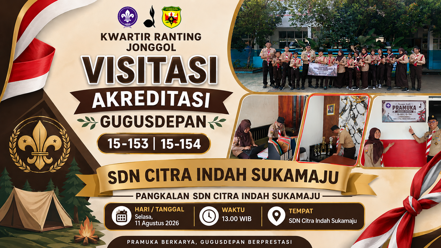 Kwarran Jonggol Laksanakan Visitasi Akreditasi Gugusdepan SDN Citra Indah Sukamaju