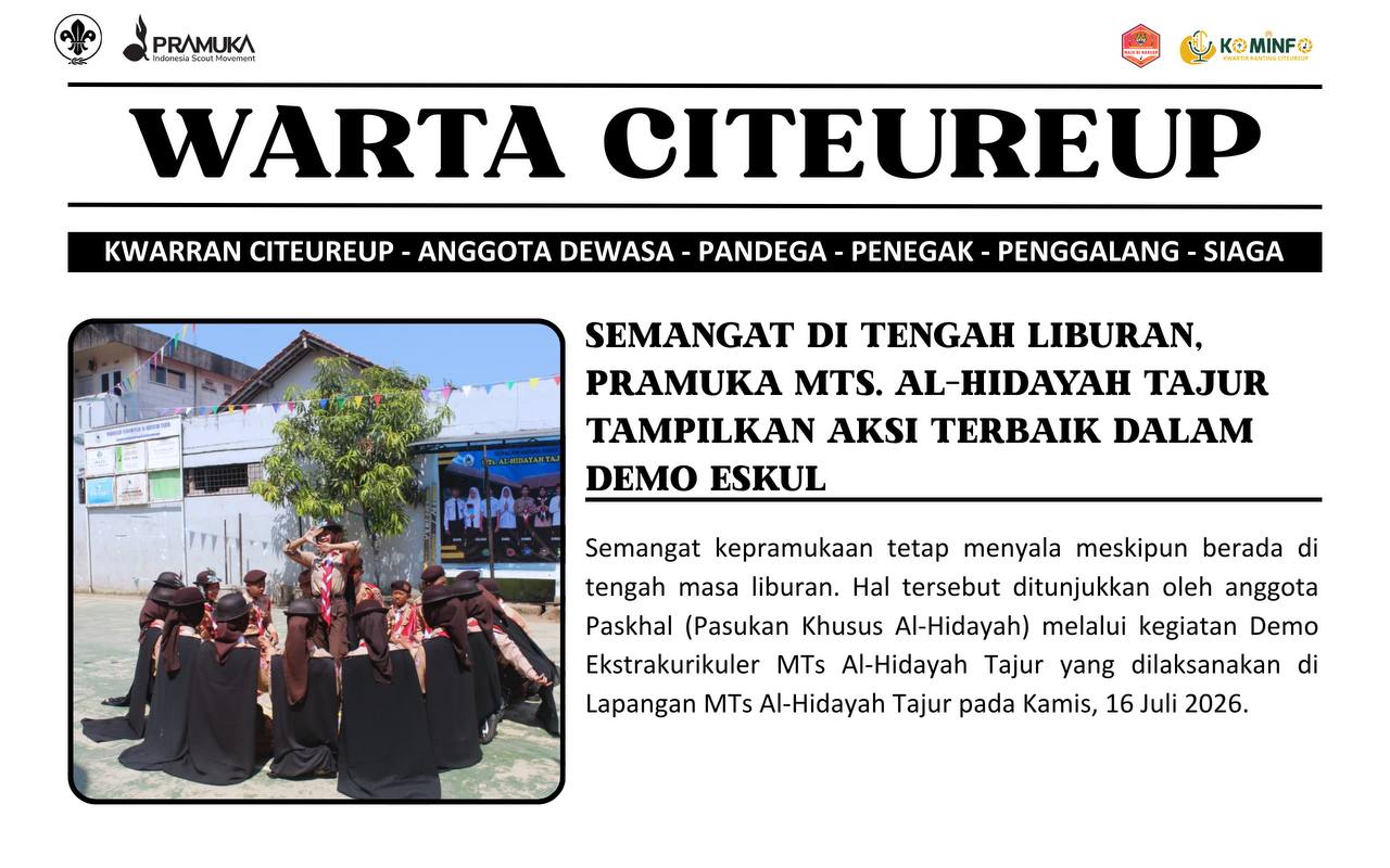 Semangat di Tengah Liburan, Paskhal MTs Al-Hidayah Tajur Tampilkan Aksi Terbaik dalam Demo Ekstrakurikuler