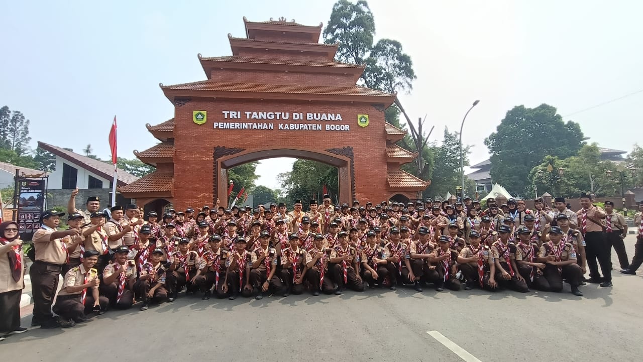 Pelepasan Peserta Jambore Nasional XII Pramuka Kabupaten Bogor