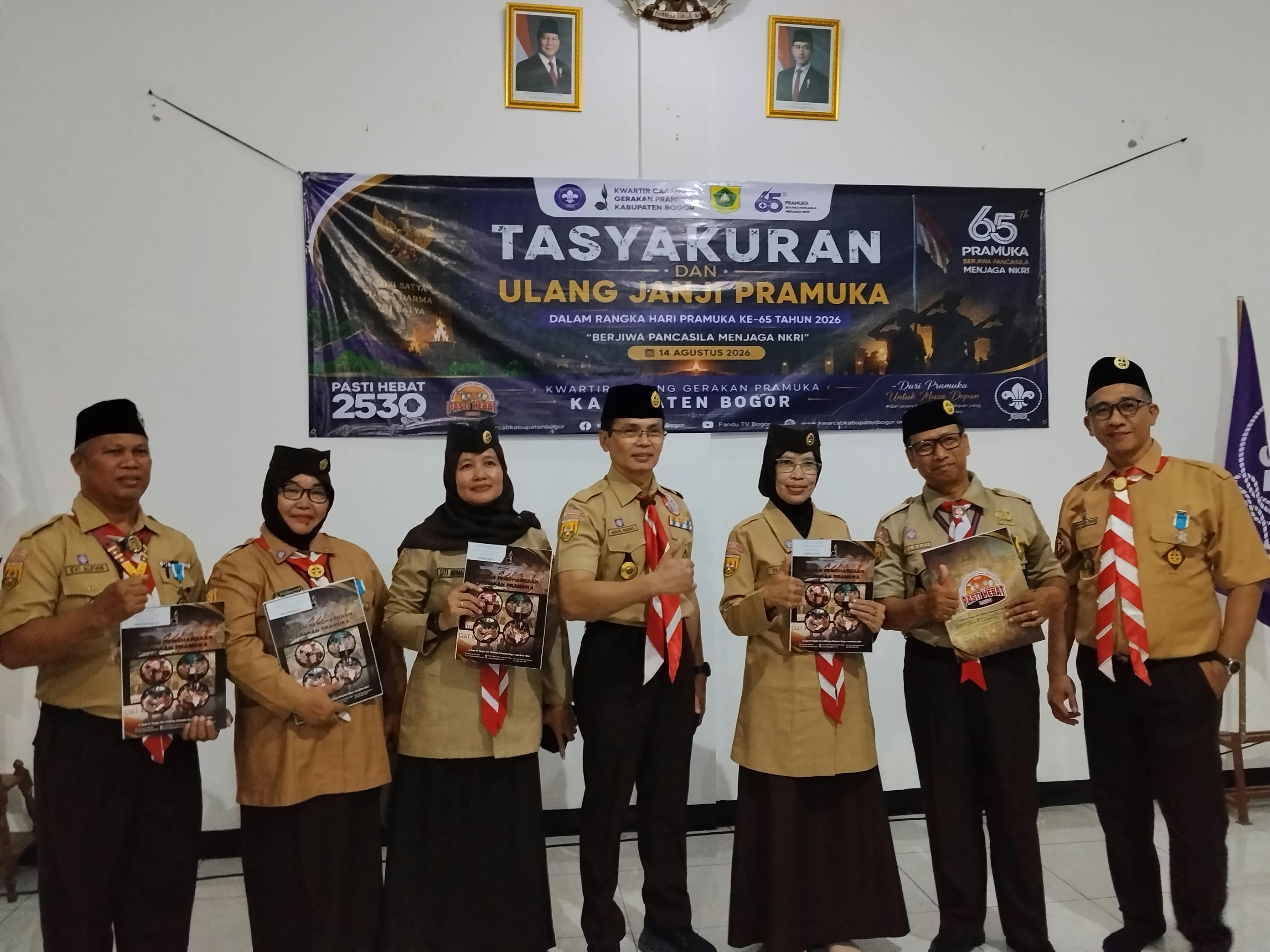 Pengurus Kwarran Parungpanjang Sampaikan Apresiasi atas Penyematan TPOD Kwarcab Kabupaten Bogor