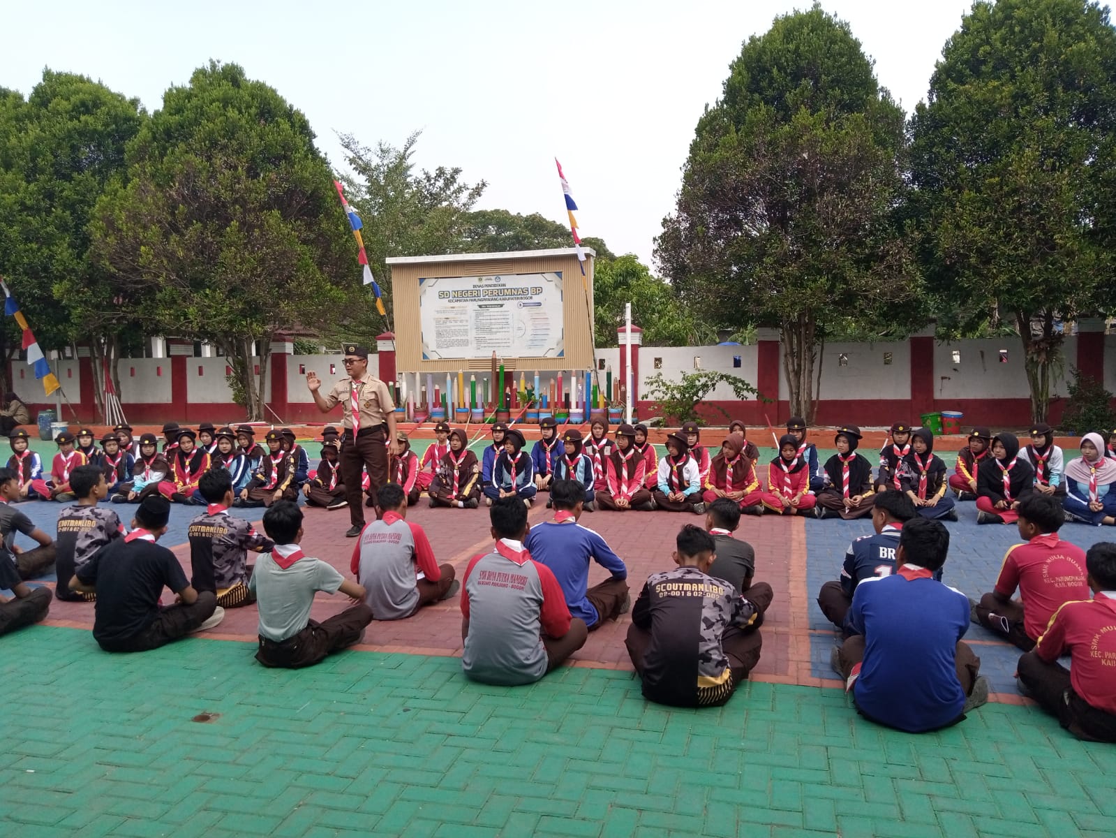 Gladian Pimpinan Satuan Parungpanjang Perkuat Keterampilan Teknik Upacara Penegak