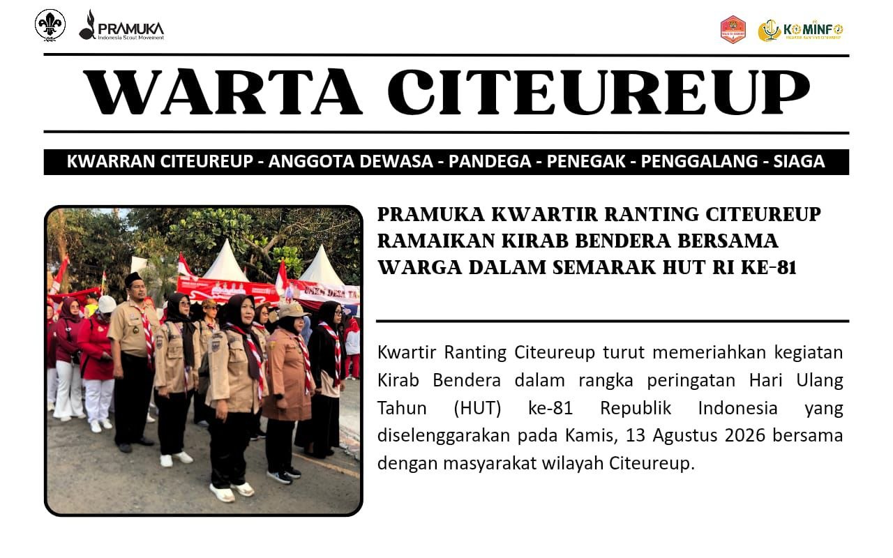 Pramuka Kwarran Citeureup Kulineran di Bazar UMKM