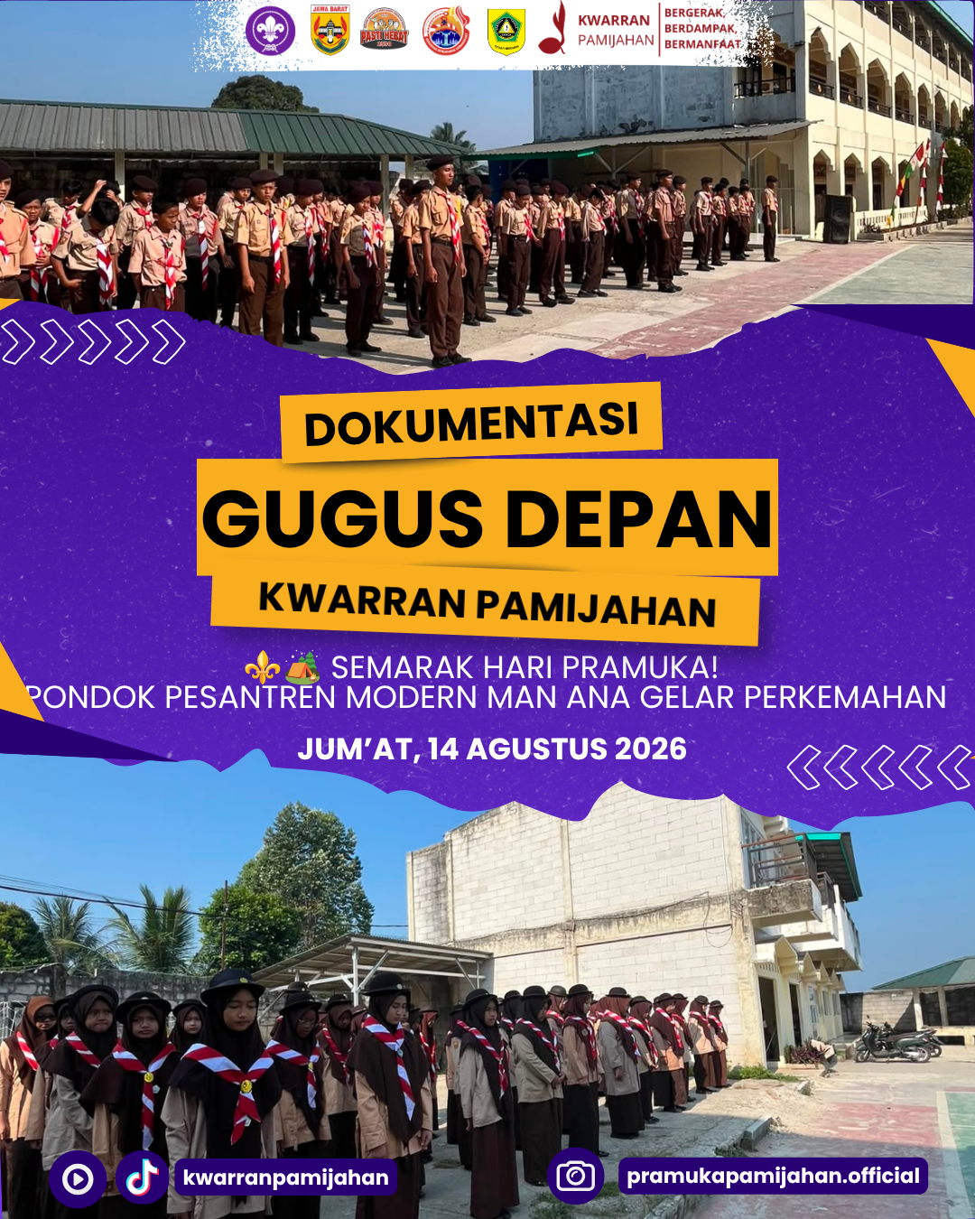 ⚜️🏕️ Semarak Hari Pramuka! Pondok Pesantren Modern Man Ana Gelar Perkemahan