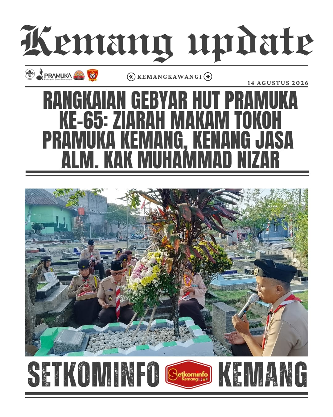 Ziarah Makam Tokoh Pramuka Kemang, Kenang Jasa Alm. Ka Muhammad Nizar