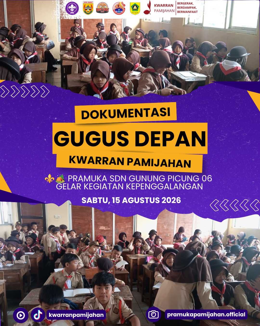 ⚜️🏕️ Pramuka SDN Gunung Picung 06 Gelar Kegiatan Kepenggalangan