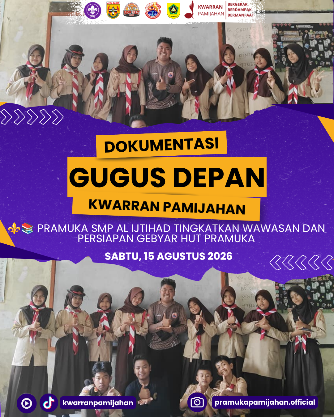 ⚜️📚 Pramuka SMP Al Ijtihad Tingkatkan Wawasan dan Persiapan Gebyar HUT Pramuka