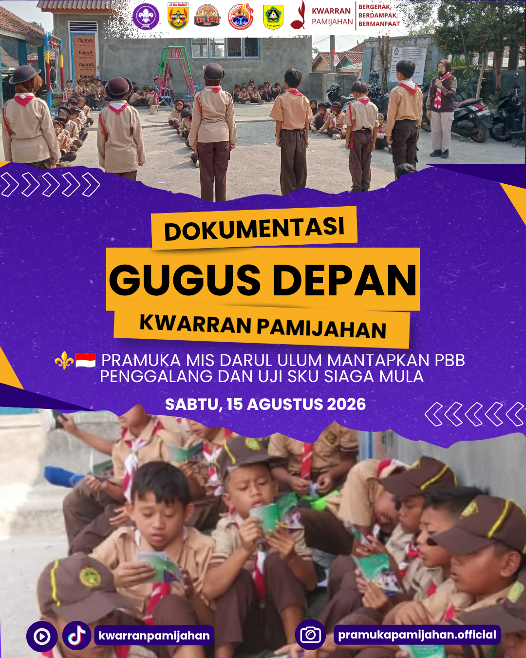 ⚜️🇮🇩 Pramuka MIS Darul Ulum Mantapkan PBB Penggalang dan Uji SKU Siaga Mula