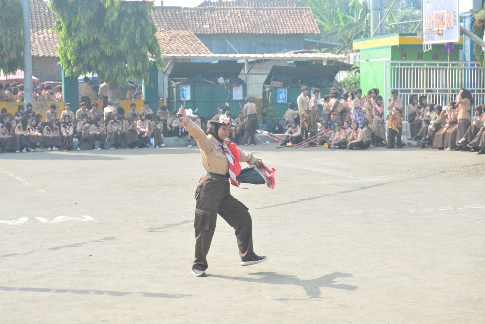 Sanggar Bakti SMP PGRI 285 Jonggol Tampilkan Unjuk Gelar pada Peringatan Hari Pramuka ke-65