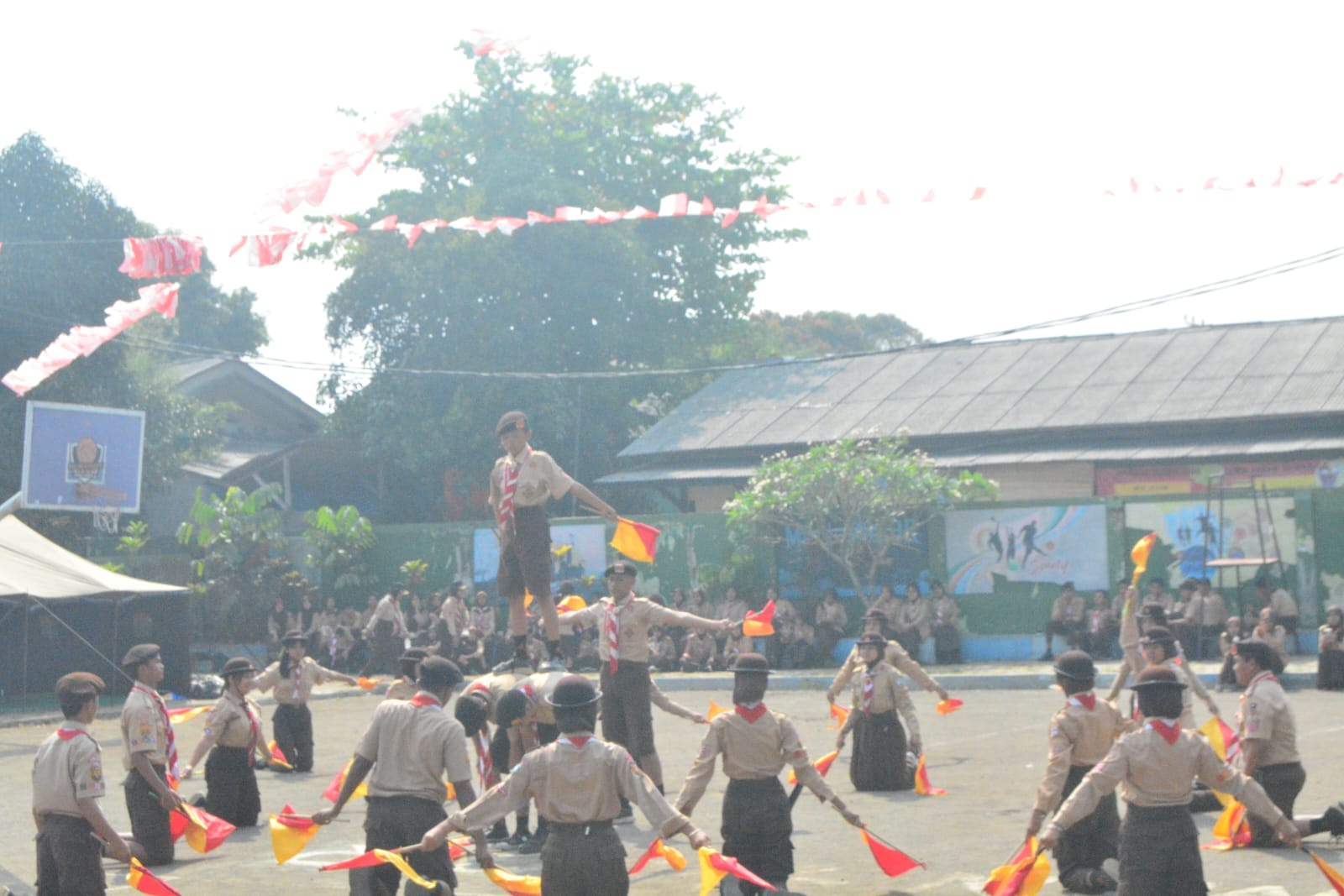Sanggar Bakti SMPN 2 Jonggol Tampilkan Unjuk Gelar pada Peringatan Hari Pramuka ke-65
