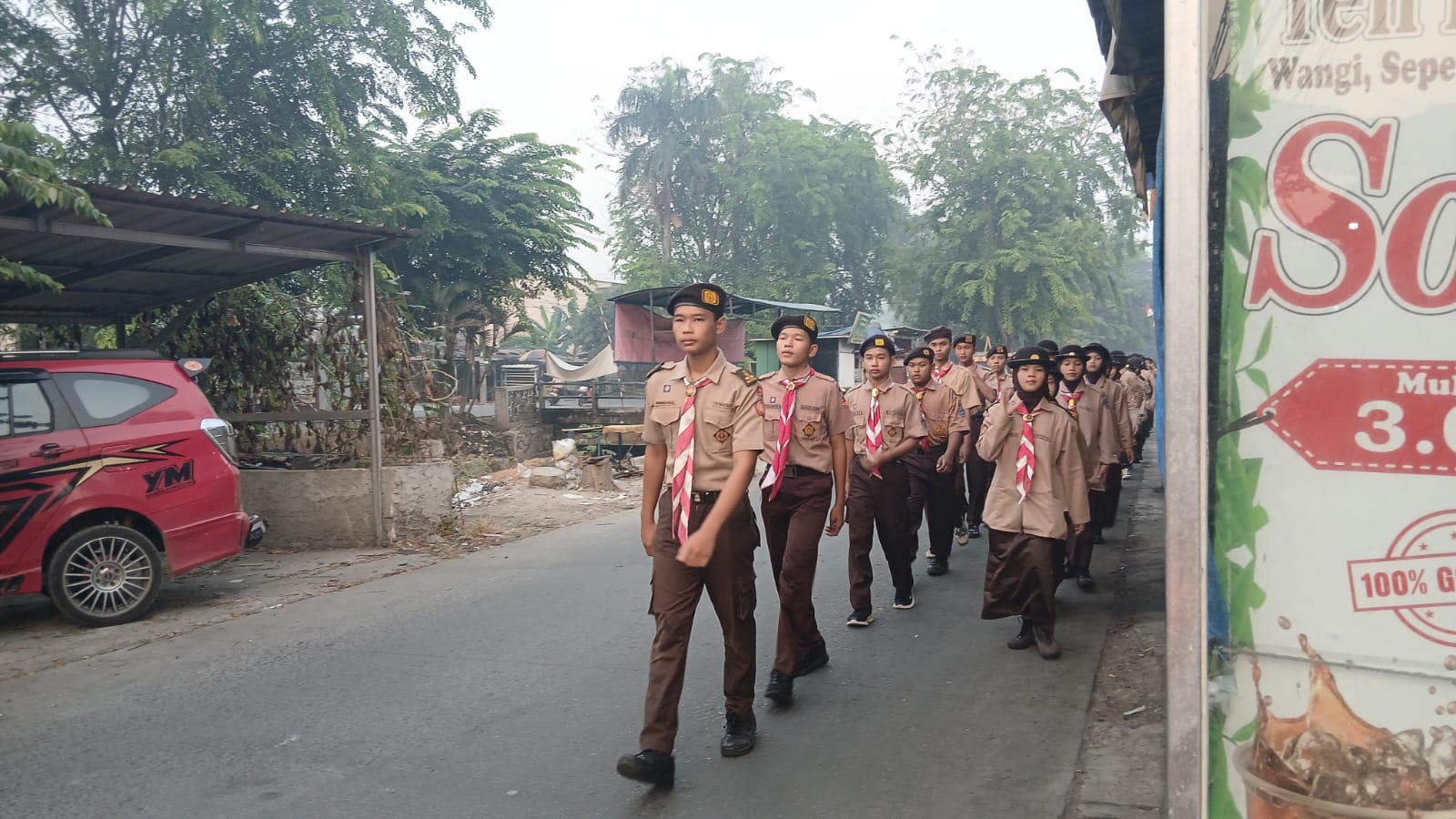 Jalan Sehat Dianpinru dan Dianpinsat Kwarran Parungpanjang Pererat Silaturahmi dan Semangat Kebersamaan
