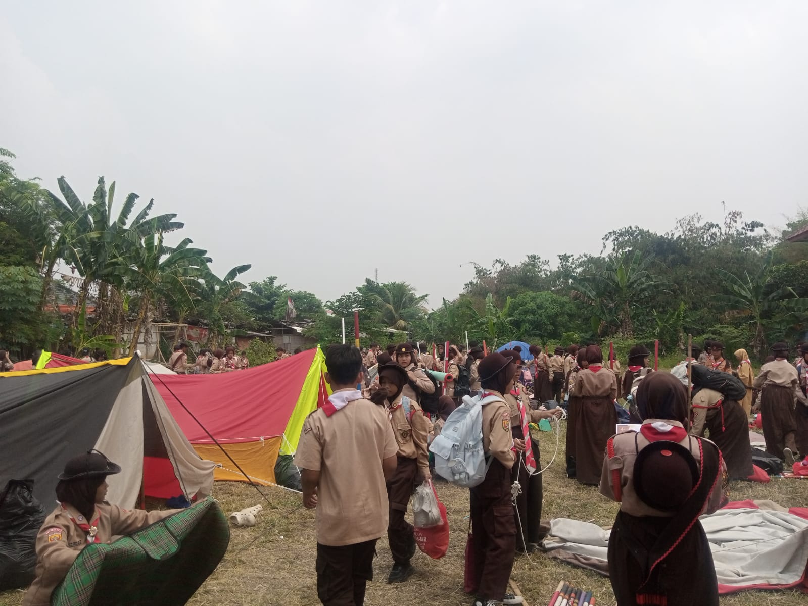 Bongkar Tenda Tutup Rangkaian Dianpinsat dan Dianpinru Kwarran Parungpanjang