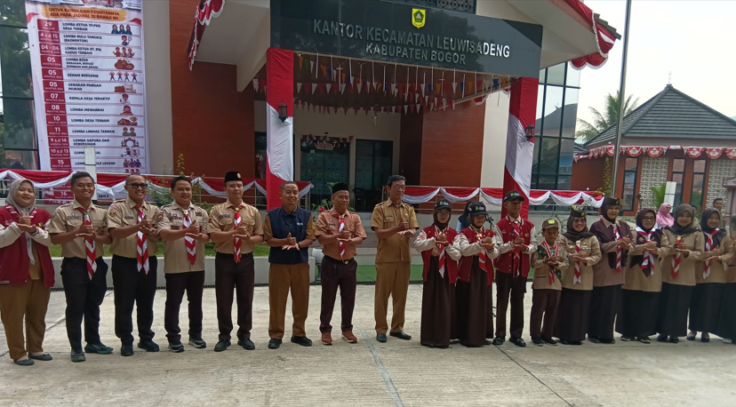Apel Pelepasan Peserta Jambore Nasional (Jamnas) XII Tahun 2026 Tingkat Kwartir Ranting Gerakan Pramuka Leuwisadeng