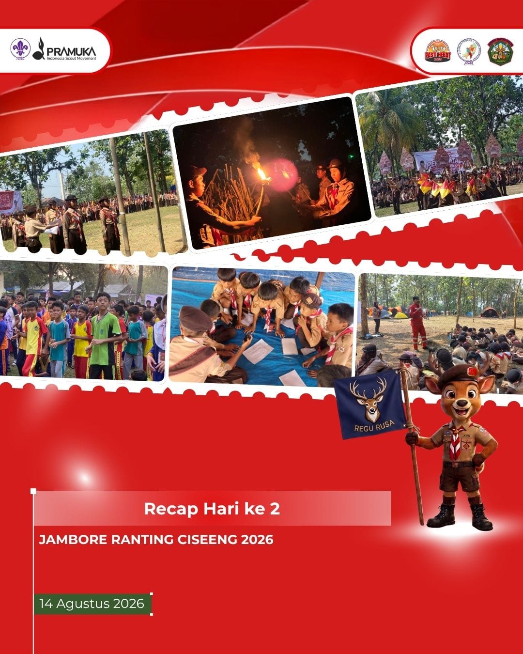 HUT Pramuka ke-65 dan Semangat Penggalang Warnai Hari Kedua Jamran Ciseeng