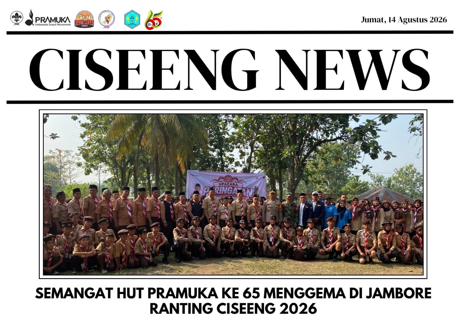 Semangat HUT Pramuka ke-65 Menggema di Jambore Ranting Ciseeng 2026 ⚜️